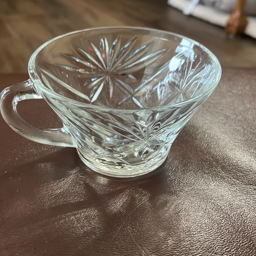 VTG Anchor Hocking Glass Starburst Replacement Cup